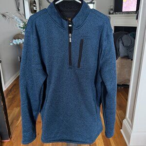 Men's Large Blue Quarter Zip